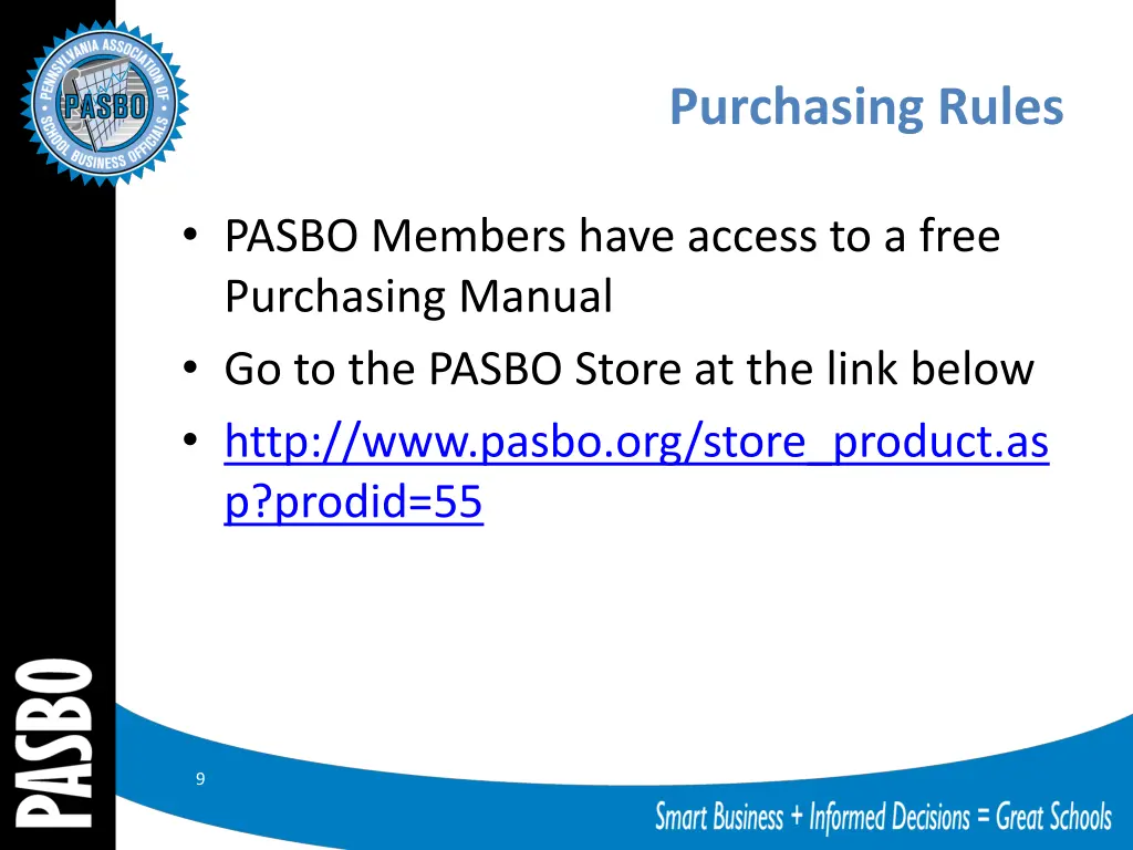 purchasing rules