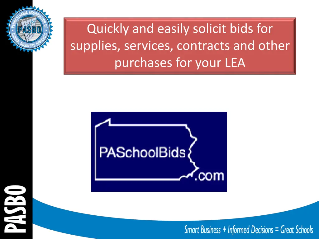 quickly and easily solicit bids for supplies