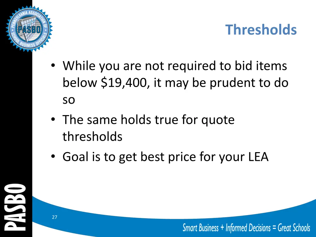 thresholds