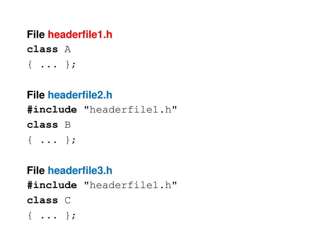 file headerfile1 h class a