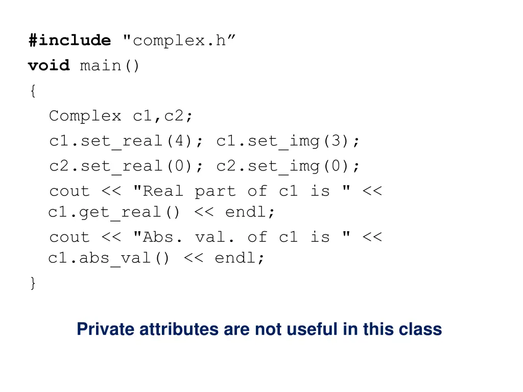 include complex h void main complex