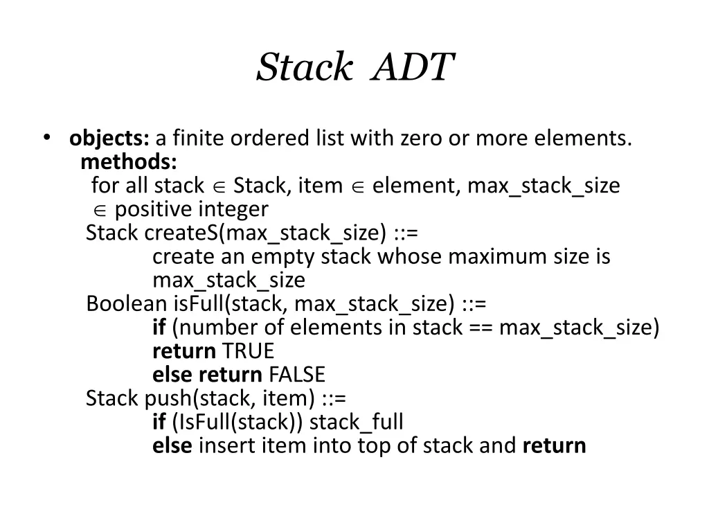 stack adt