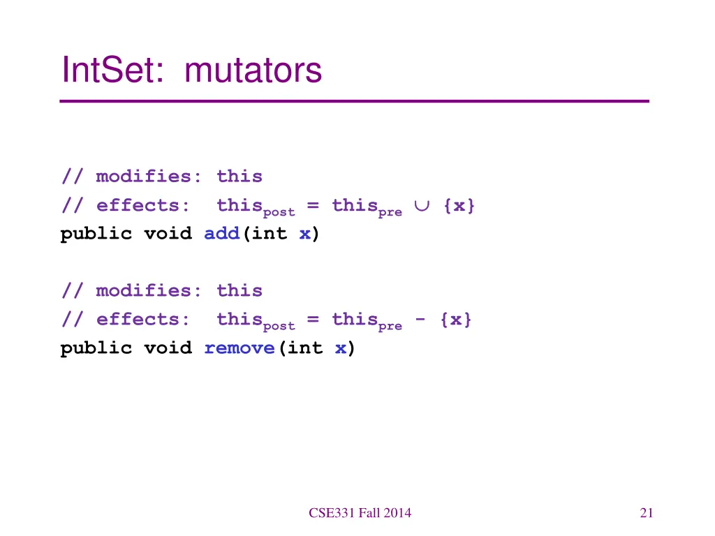 intset mutators