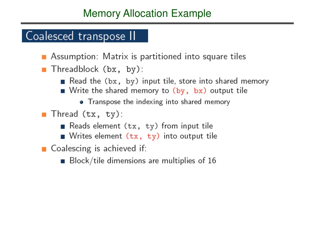 memory allocation example 2