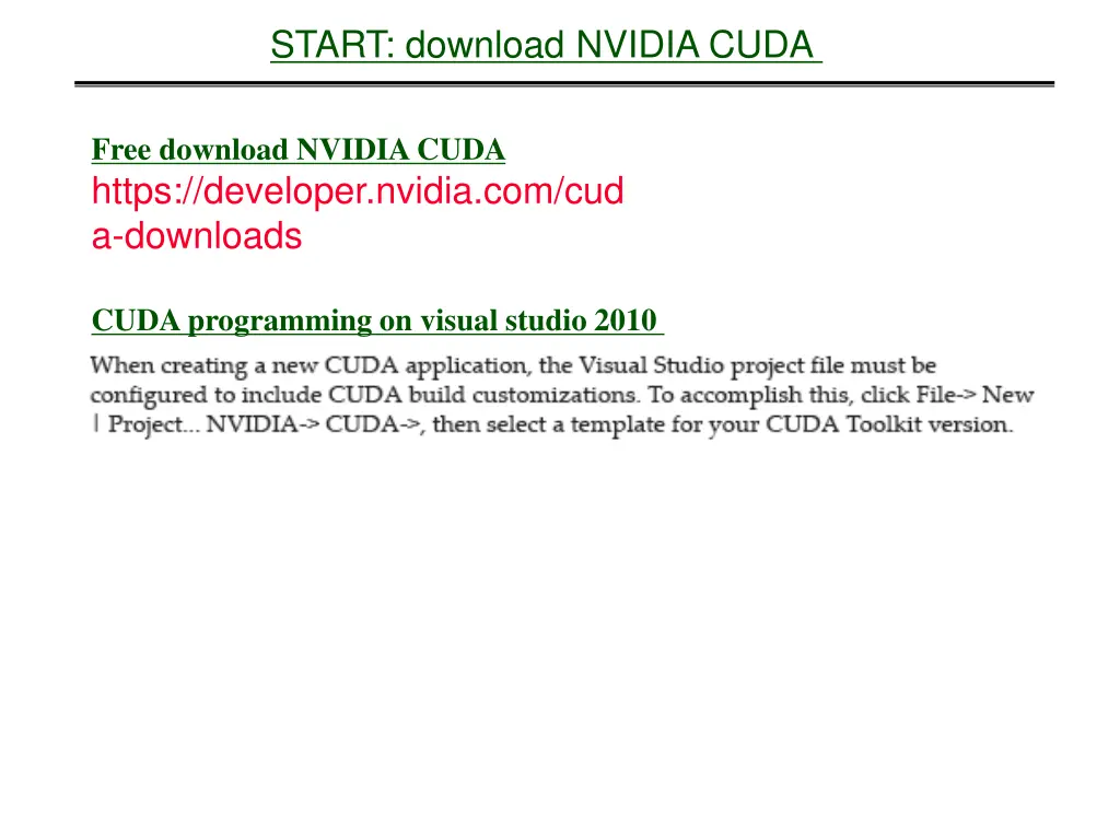 start download nvidia cuda