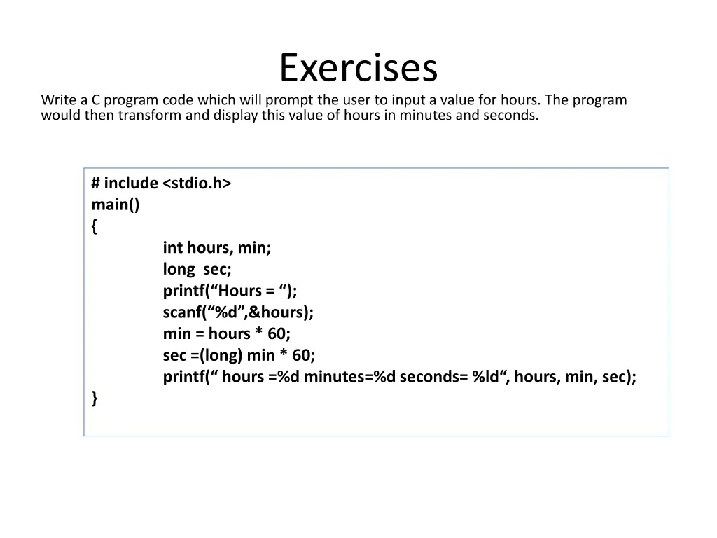 exercises 4