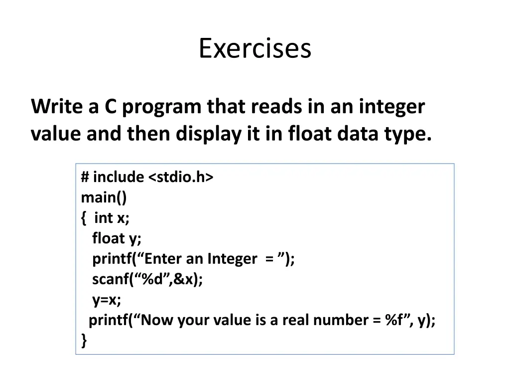 exercises 5