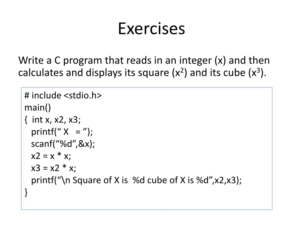 exercises 8