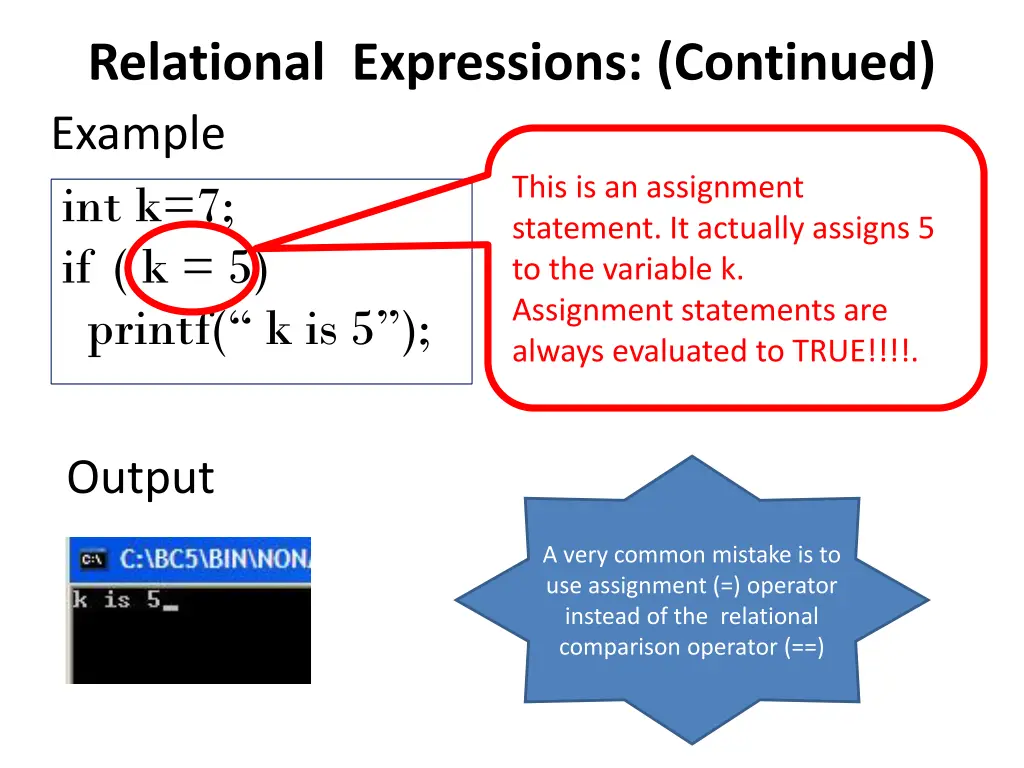 relational expressions continued example