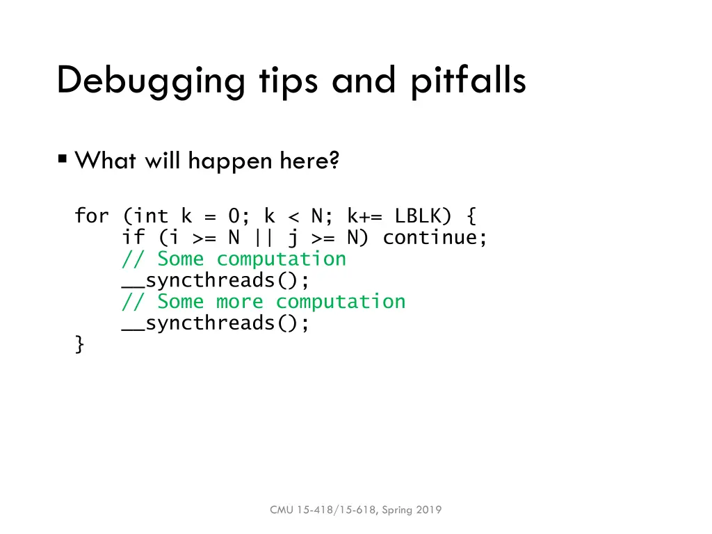 debugging tips and pitfalls 2