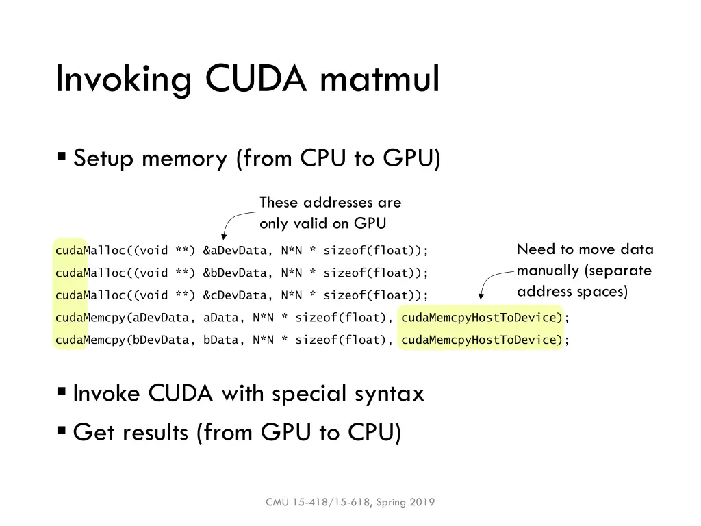 invoking cuda matmul 1