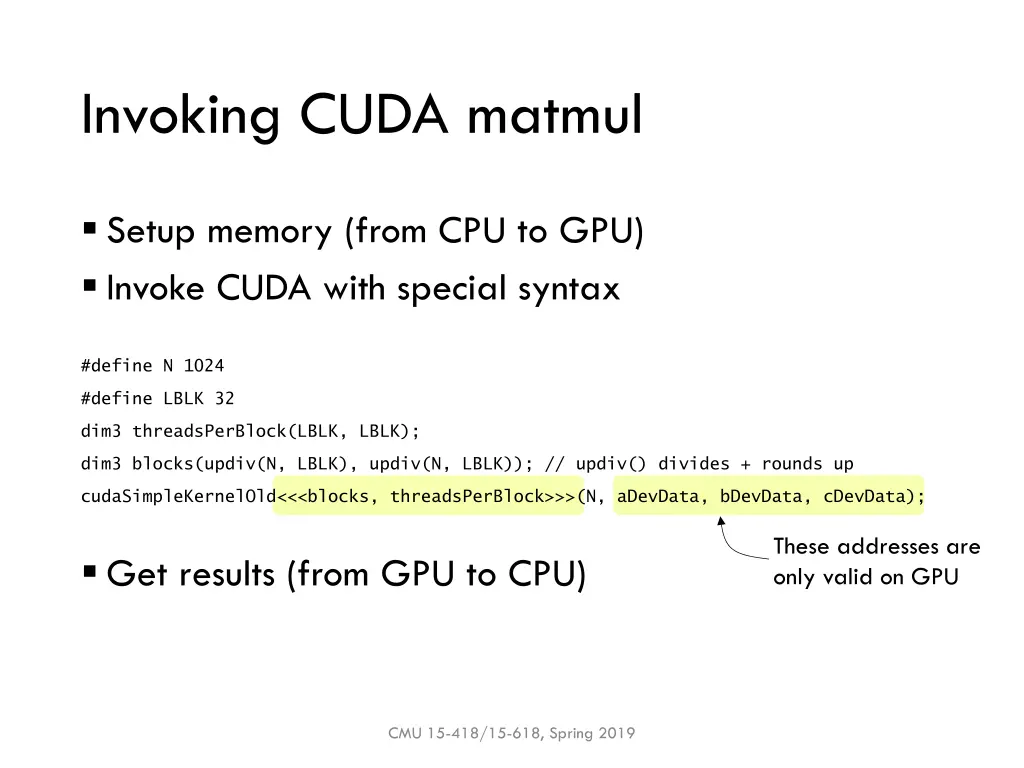 invoking cuda matmul 2