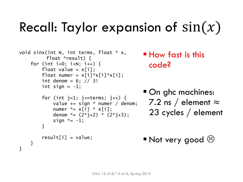 recall taylor expansion of sin 1