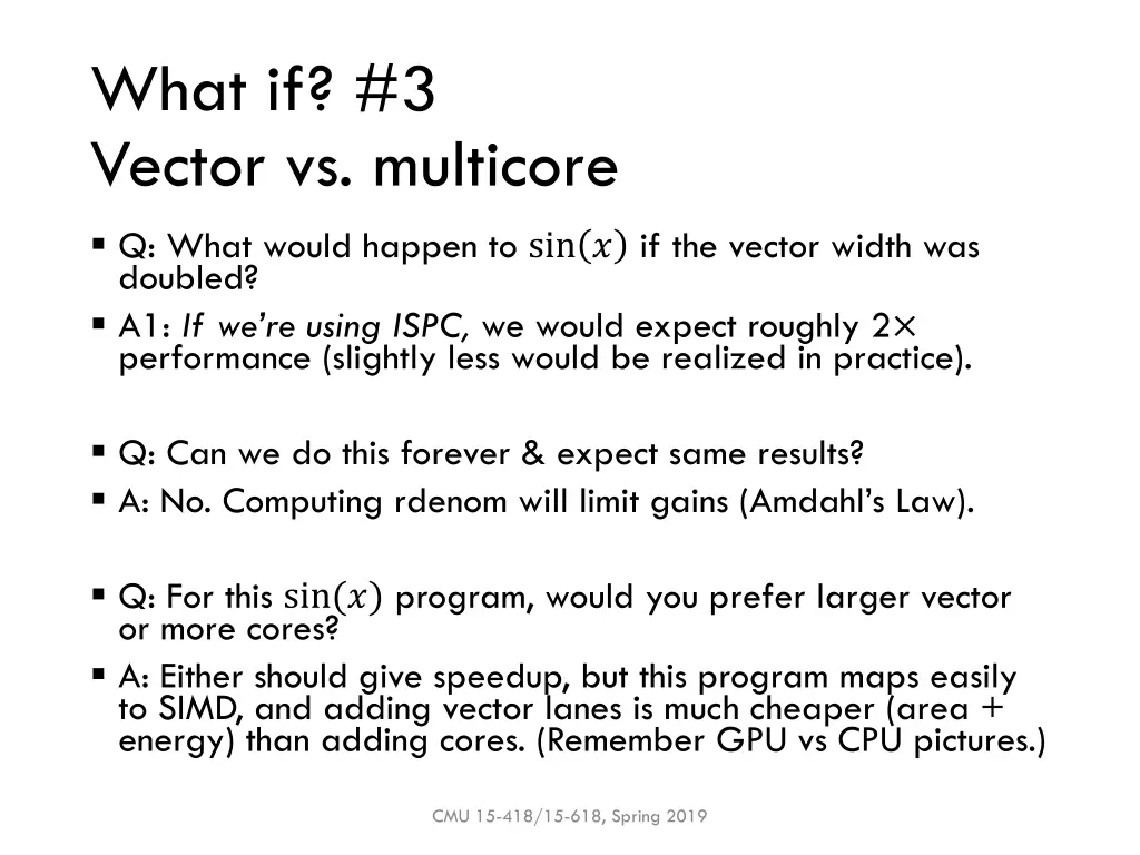 what if 3 vector vs multicore