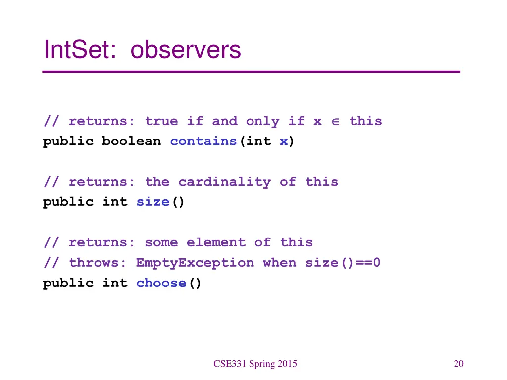 intset observers