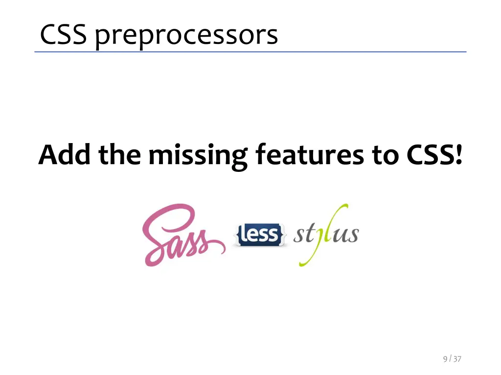 css preprocessors