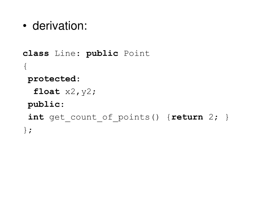 derivation