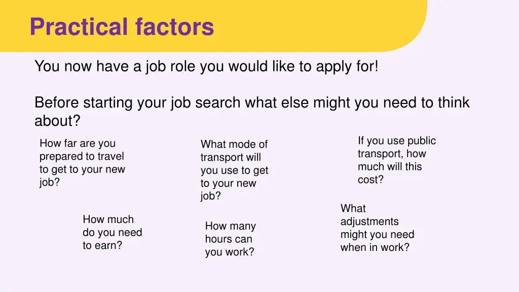 practical factors