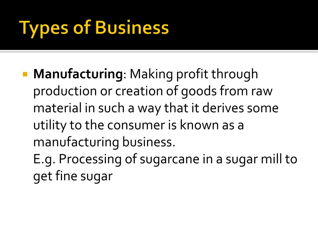 manufacturing making profit through production