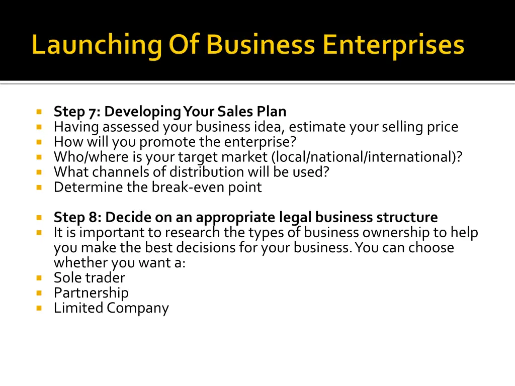 step 7 developing your sales plan having assessed