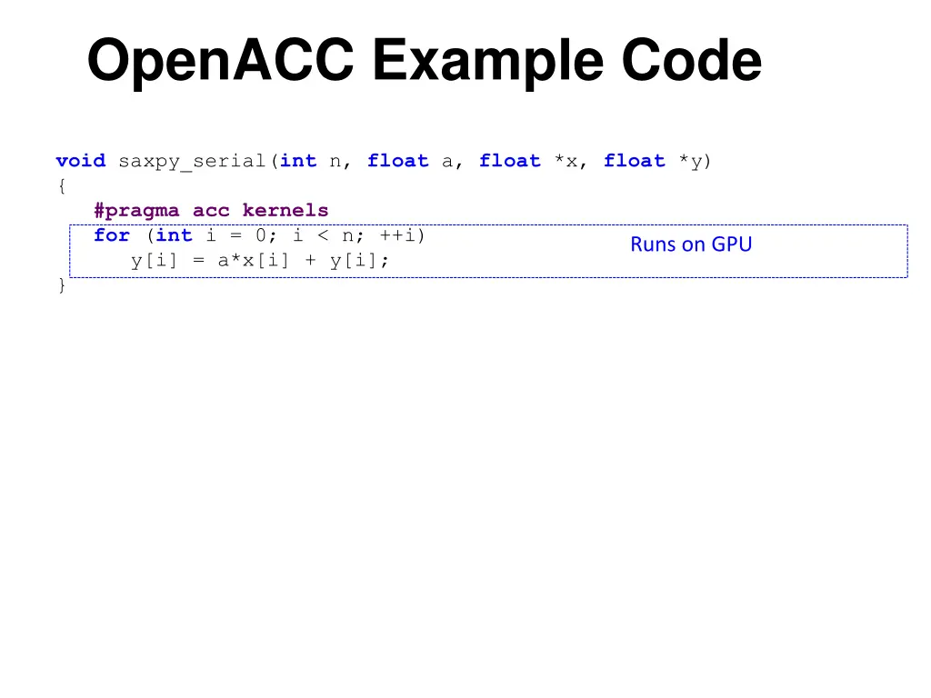 openacc example code