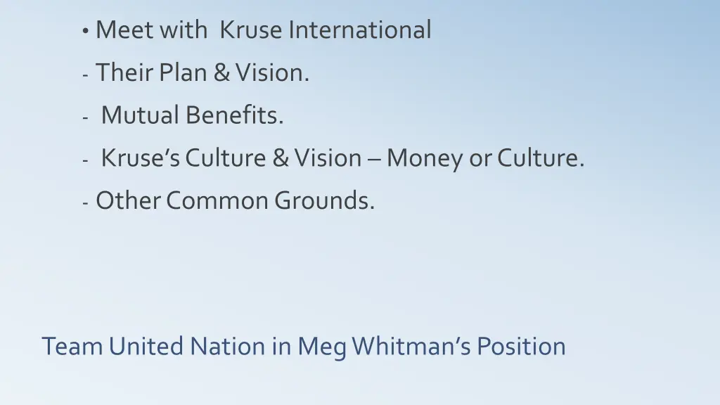 meet with kruse international