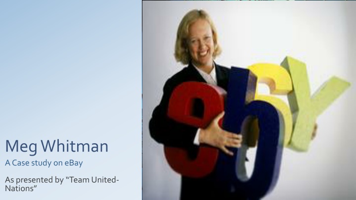 meg whitman a case study on ebay