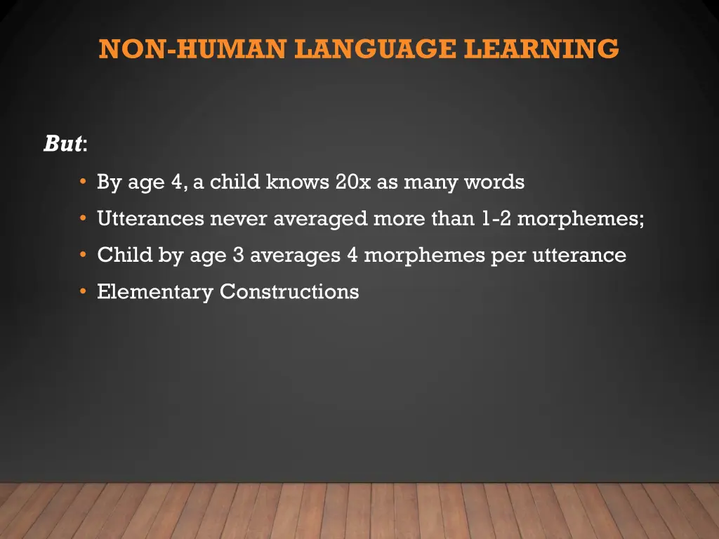 non human language learning 1