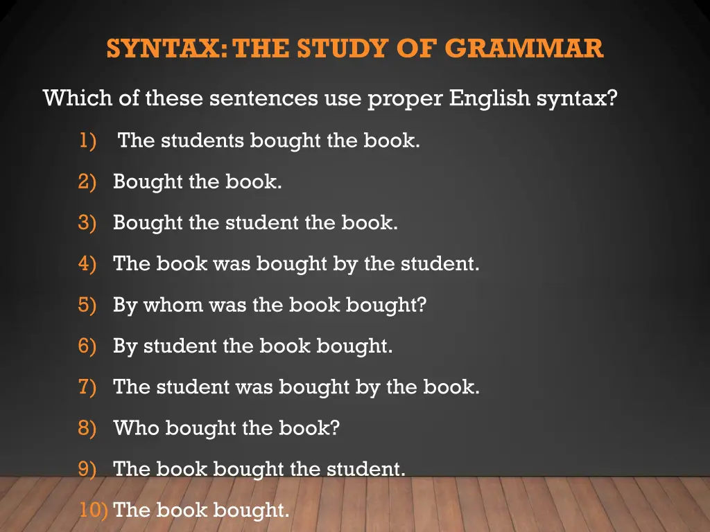 syntax the study of grammar 1