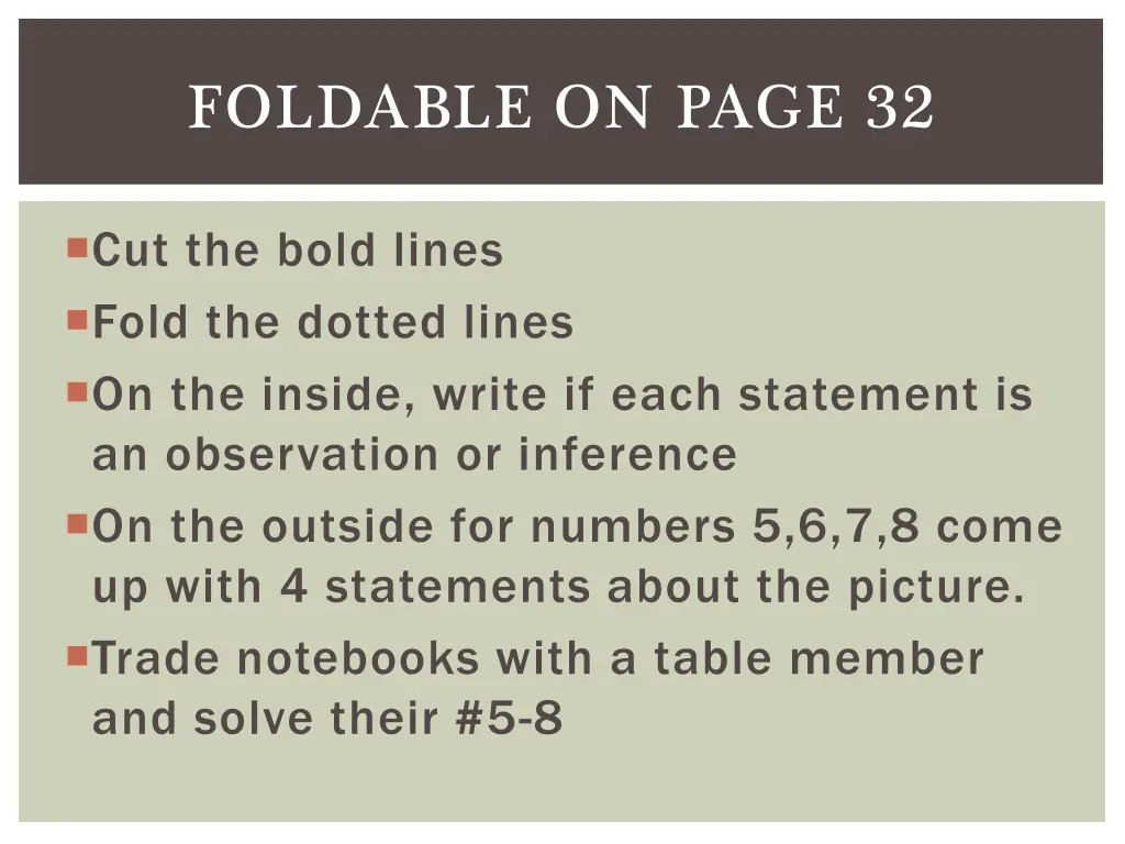 foldable on page 32