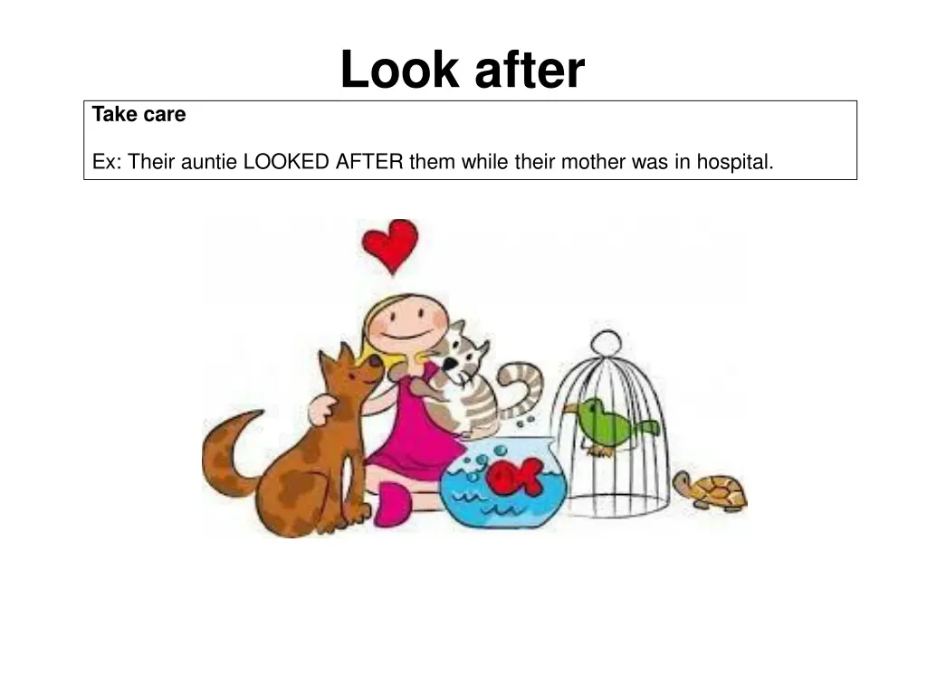 look after