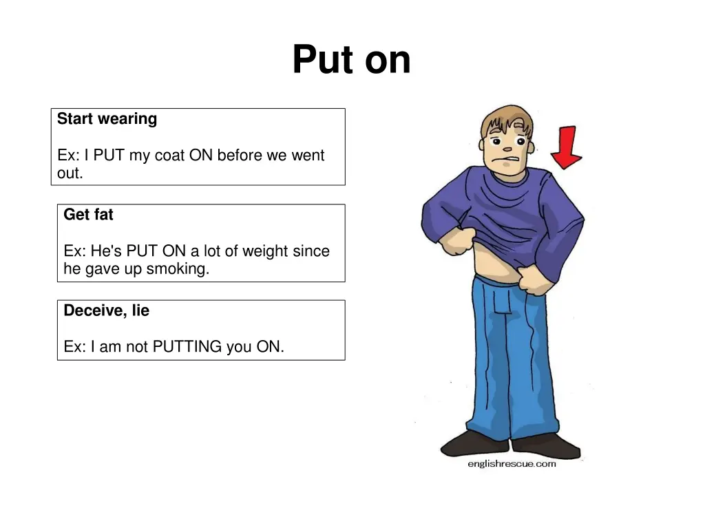 put on
