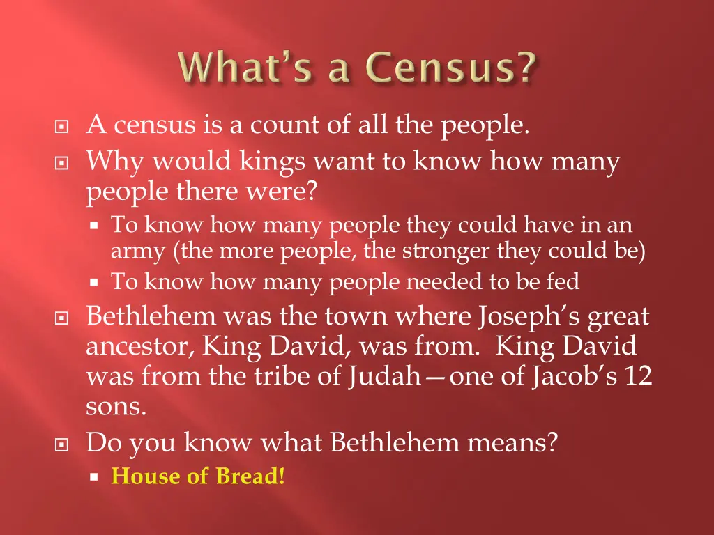 a census is a count of all the people why would
