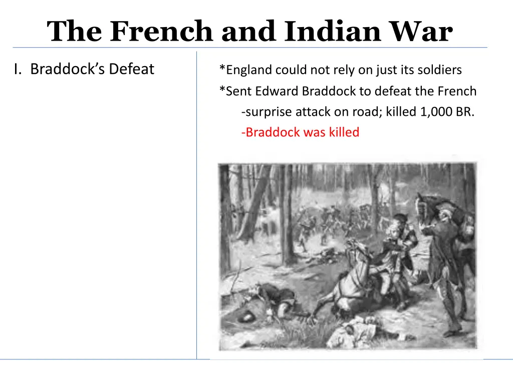 the french and indian war 1
