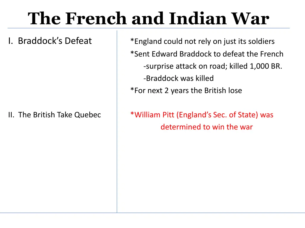 the french and indian war 3
