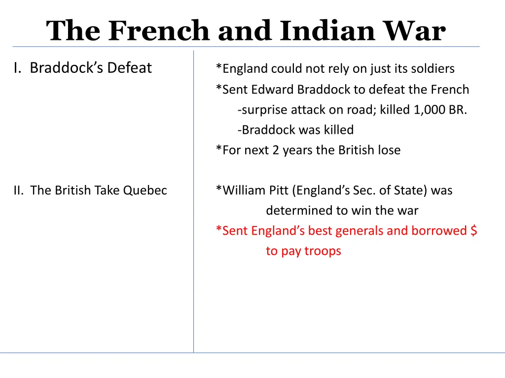 the french and indian war 4