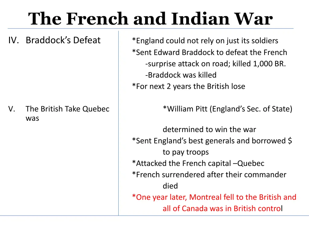 the french and indian war 7