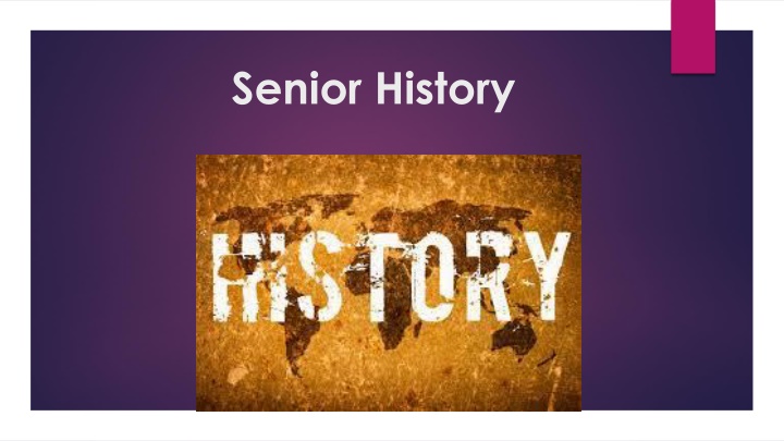 senior history