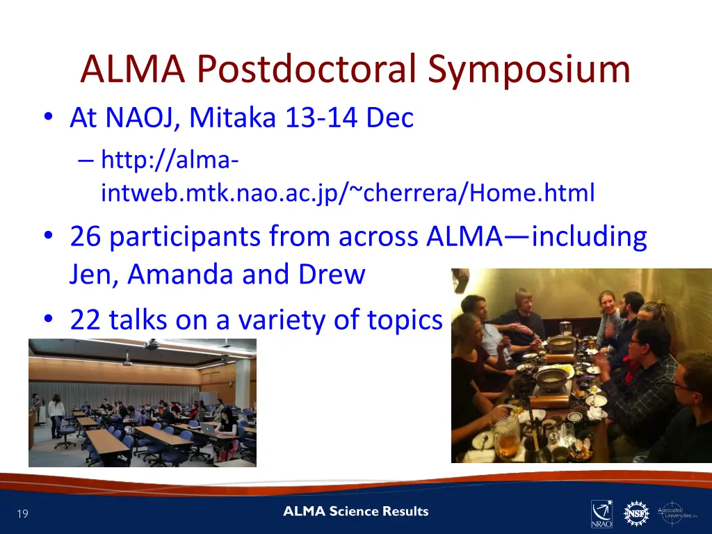 alma postdoctoral symposium at naoj mitaka