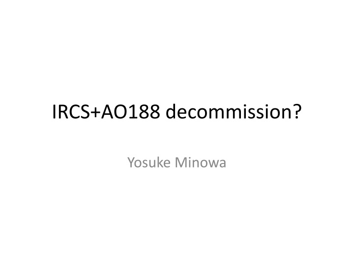 ircs ao188 decommission