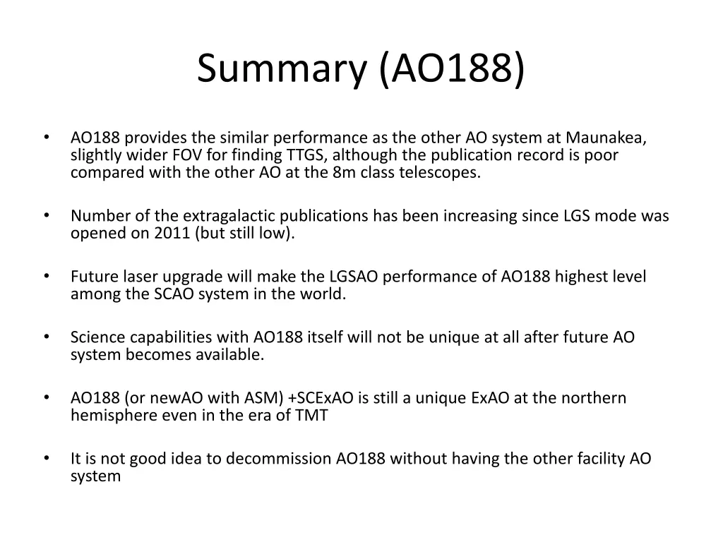 summary ao188