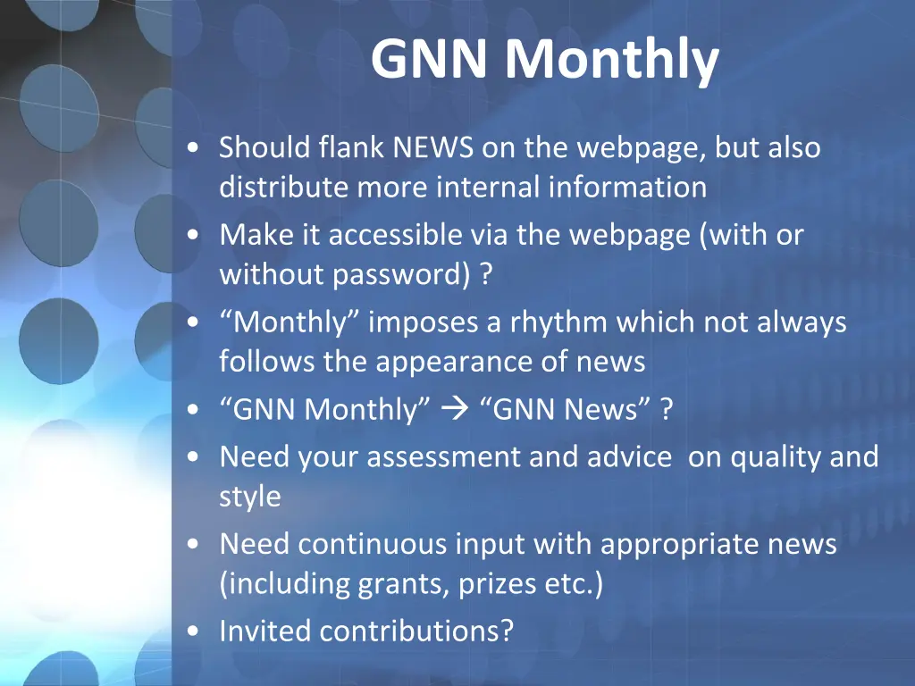 gnn monthly