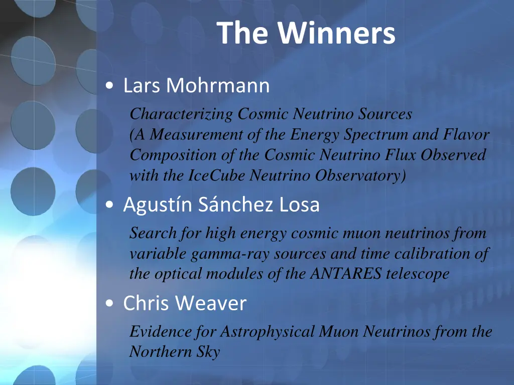 the winners 1
