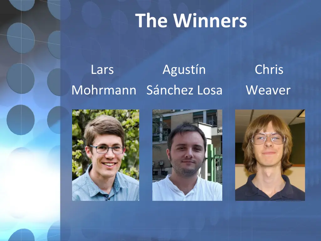 the winners