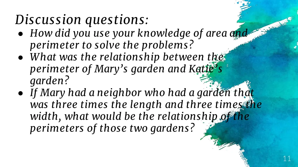 discussion questions how did you use your