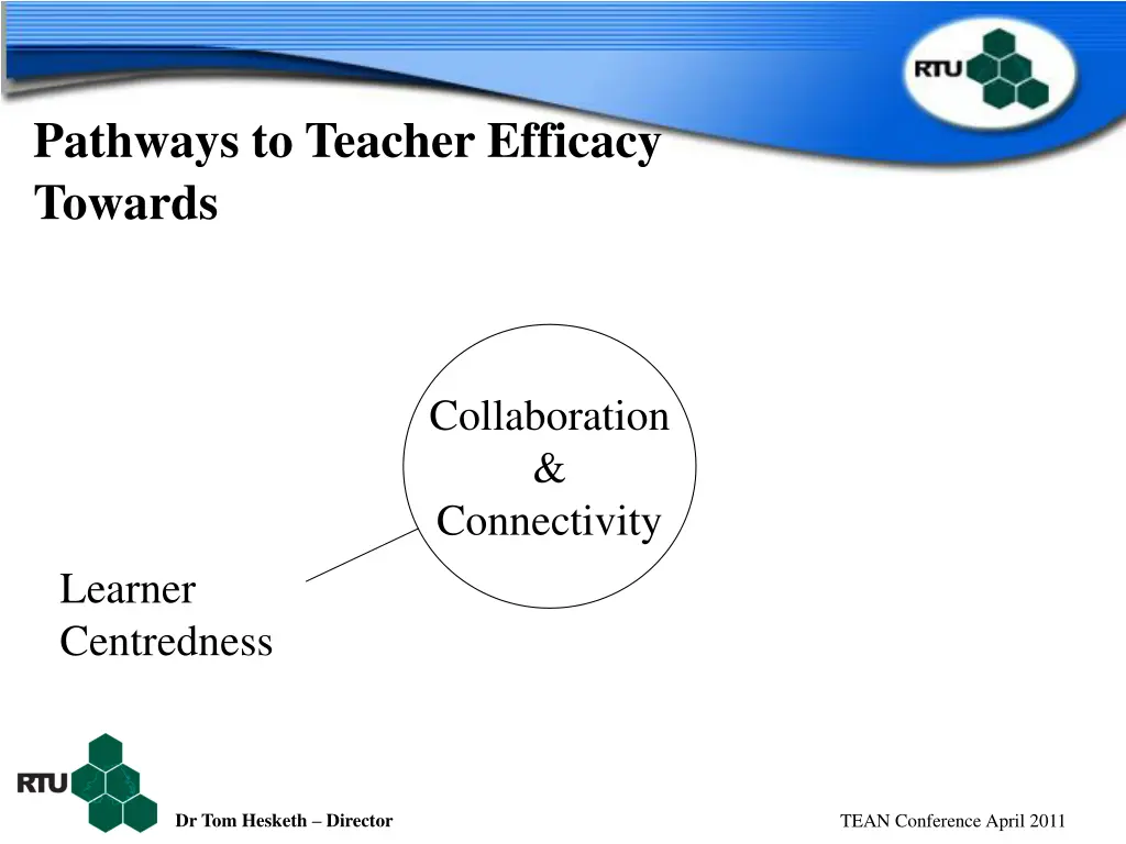 pathways to teacher efficacy towards 1