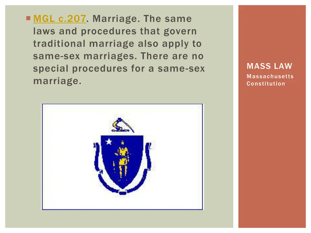 mgl c 207 marriage the same laws and procedures