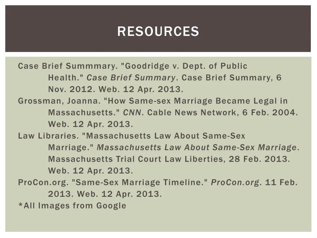 resources