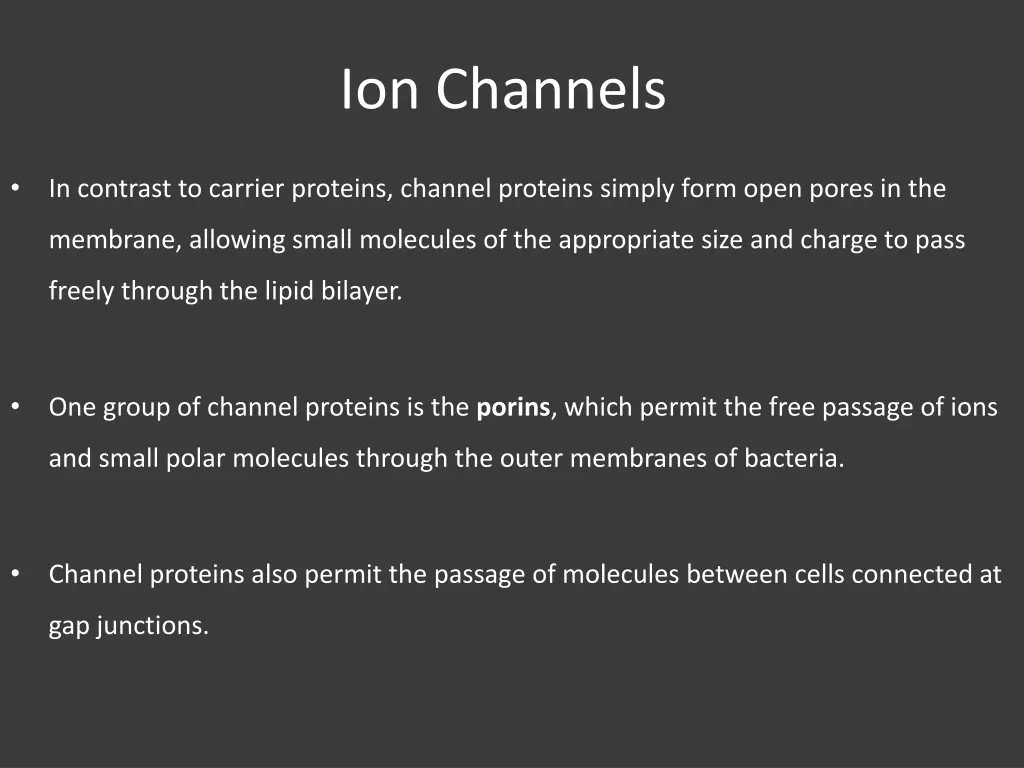 ion channels