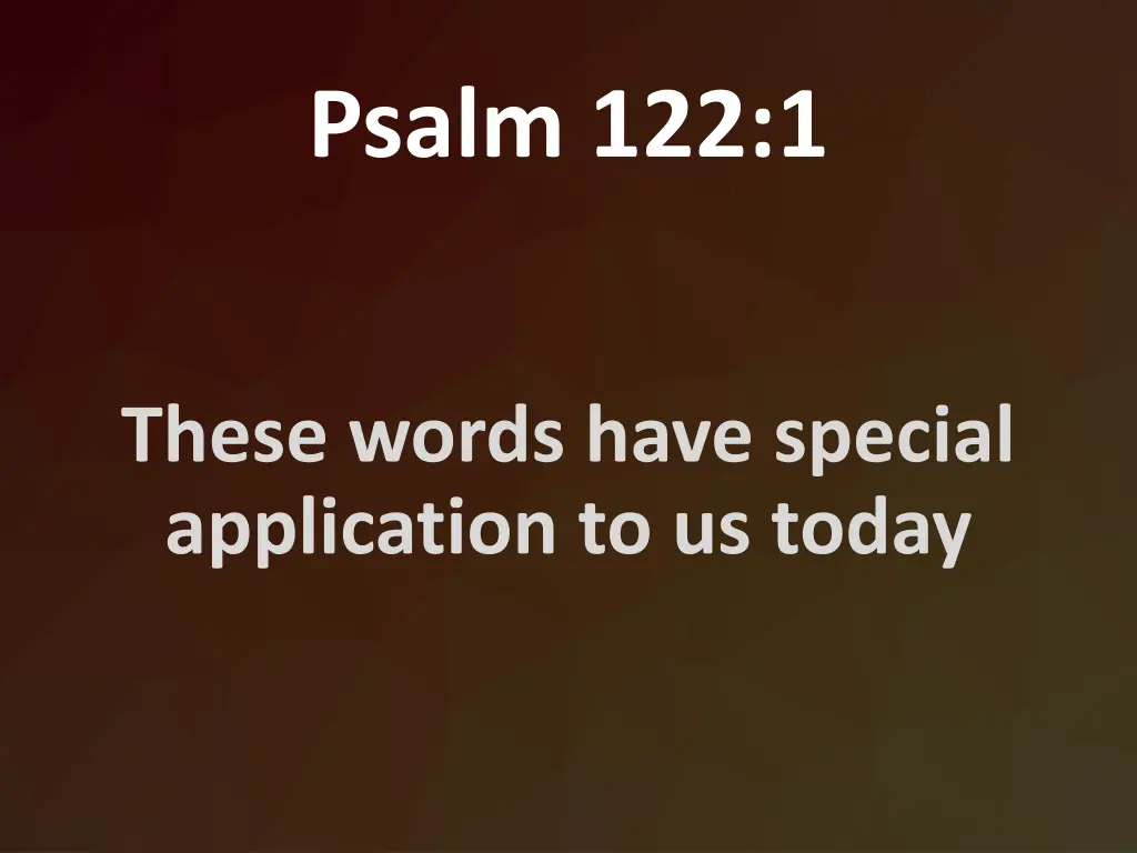 psalm 122 1 1